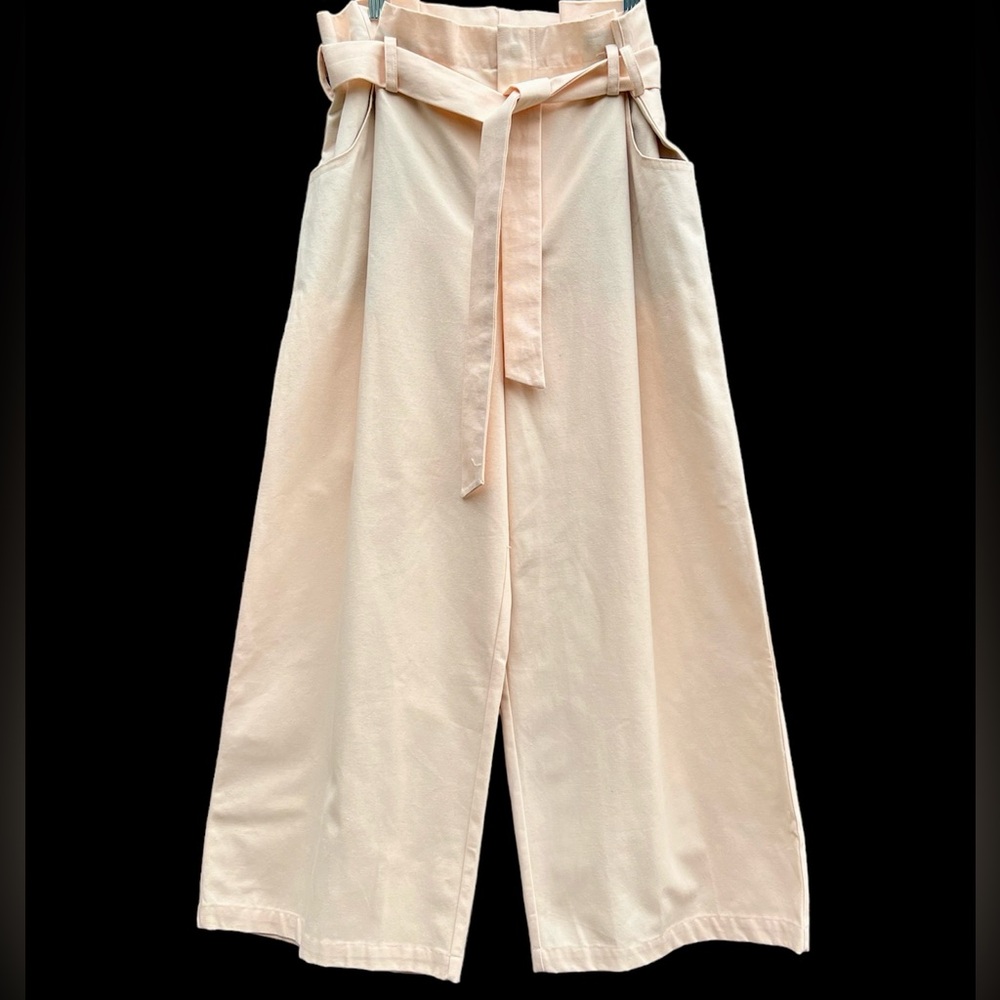 Wide Leg Pant Paper Bag Waist